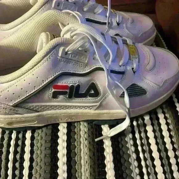 Men’s Fila white leather/ synthetic sneakers size11.5 NWOT. Teratach 600 - Picture 3 of 7